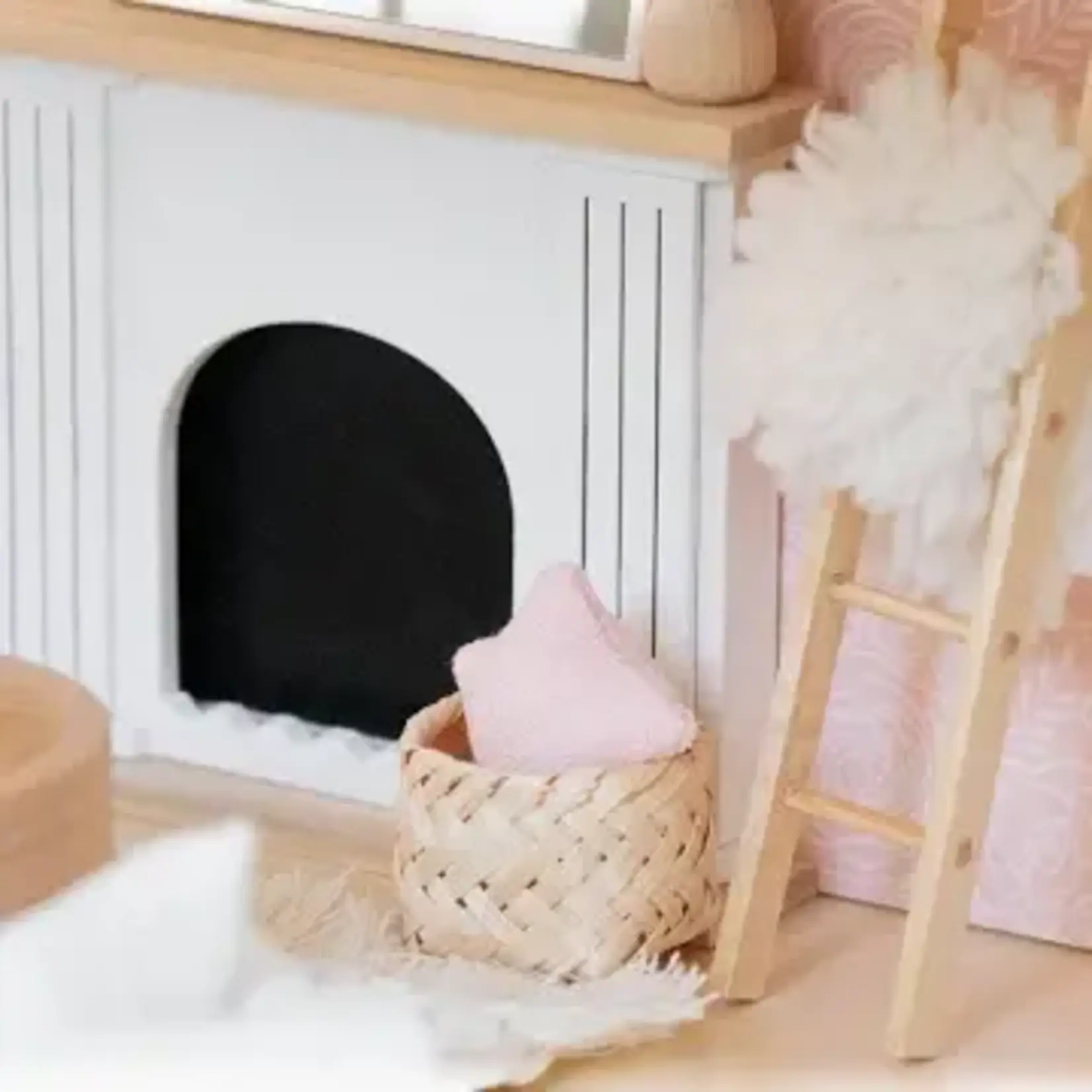 Macy Mae Dollhouse Designs Dollhouse Weaved Bamboo Basket | Natural