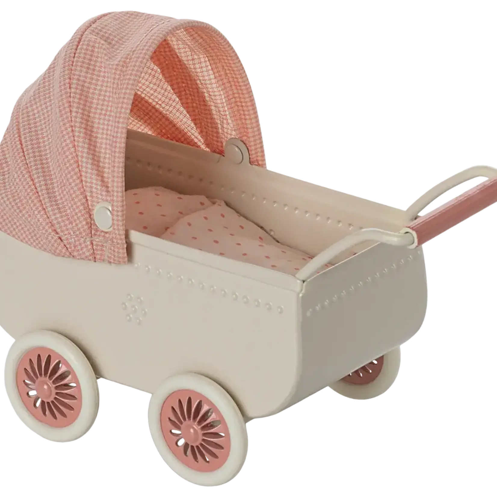 Maileg Pram, Mouse - Coral