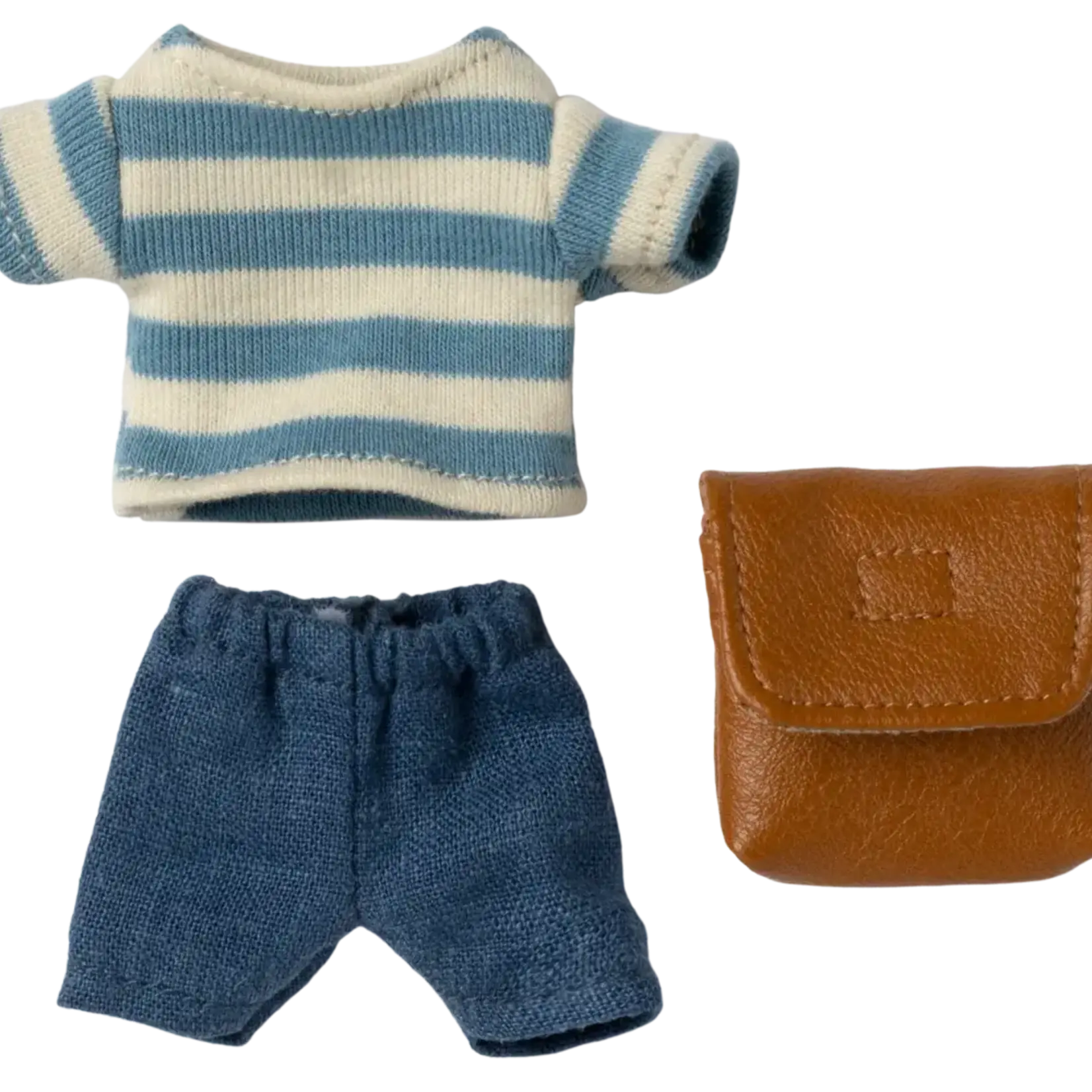 Maileg Clothes and Bag, Big Brother Mouse - Brown
