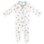 Copper Pearl Zipper Footie - Wilder