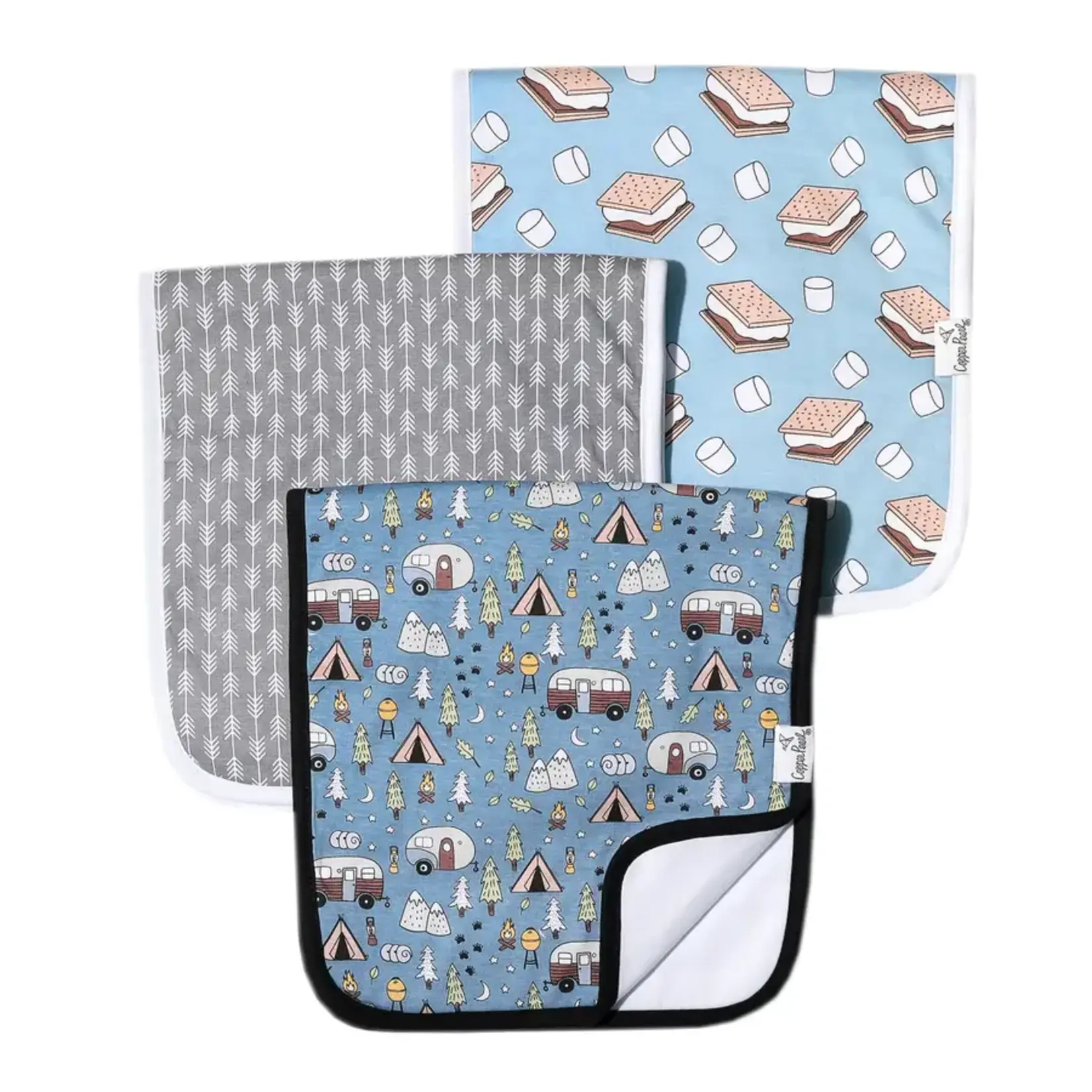 Copper Pearl Premium Burp Cloths - Bridger
