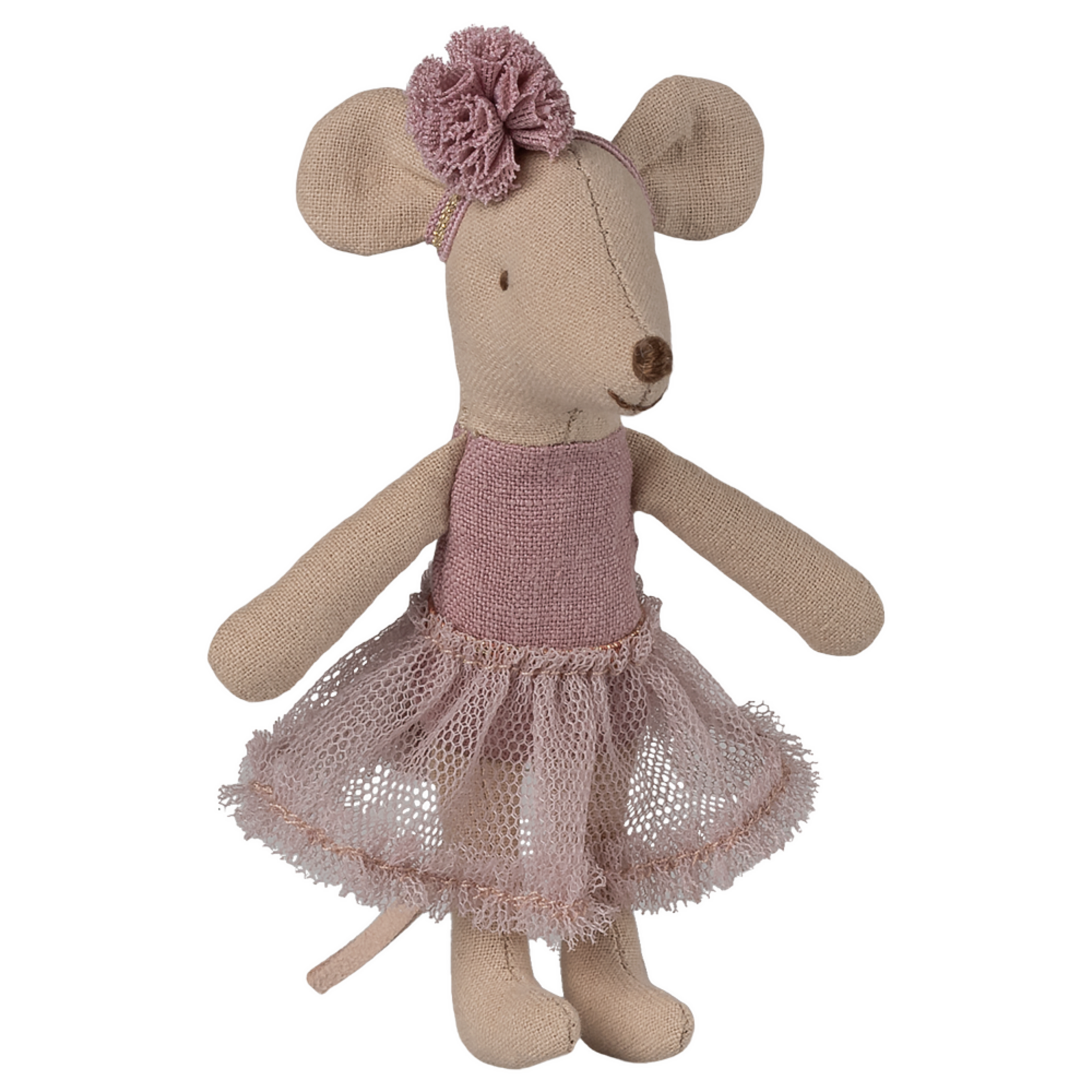Maileg Little Sister, Ballerina Mouse - Heather