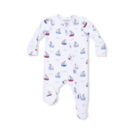 Angel Dear 2 Way Zipper Footie | Sailboats Newborn