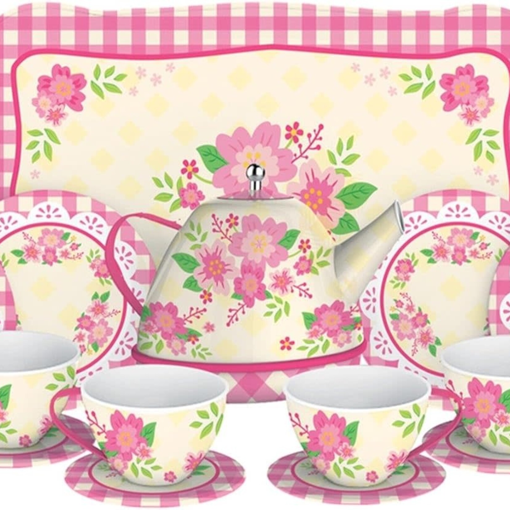 Kicks and Giggles Fancy Tin Tea Set