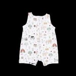 Angel Dear Shortie Romper Sleeveless | Cute Farm Animals Uni 6-12M
