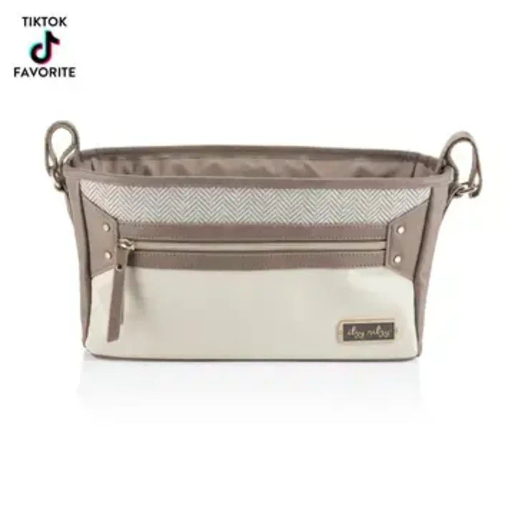 Itzy Ritzy Vanilla Latte Travel Stroller + Wagon Caddy