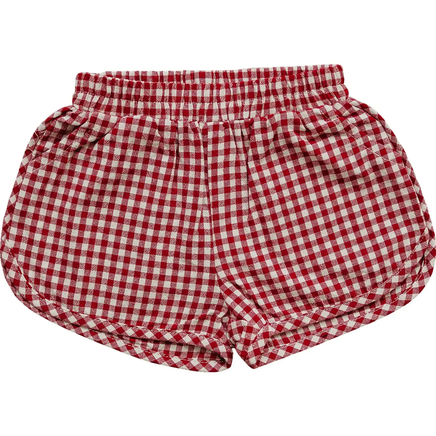 Mebie Baby Red Gingham Baby Shorts