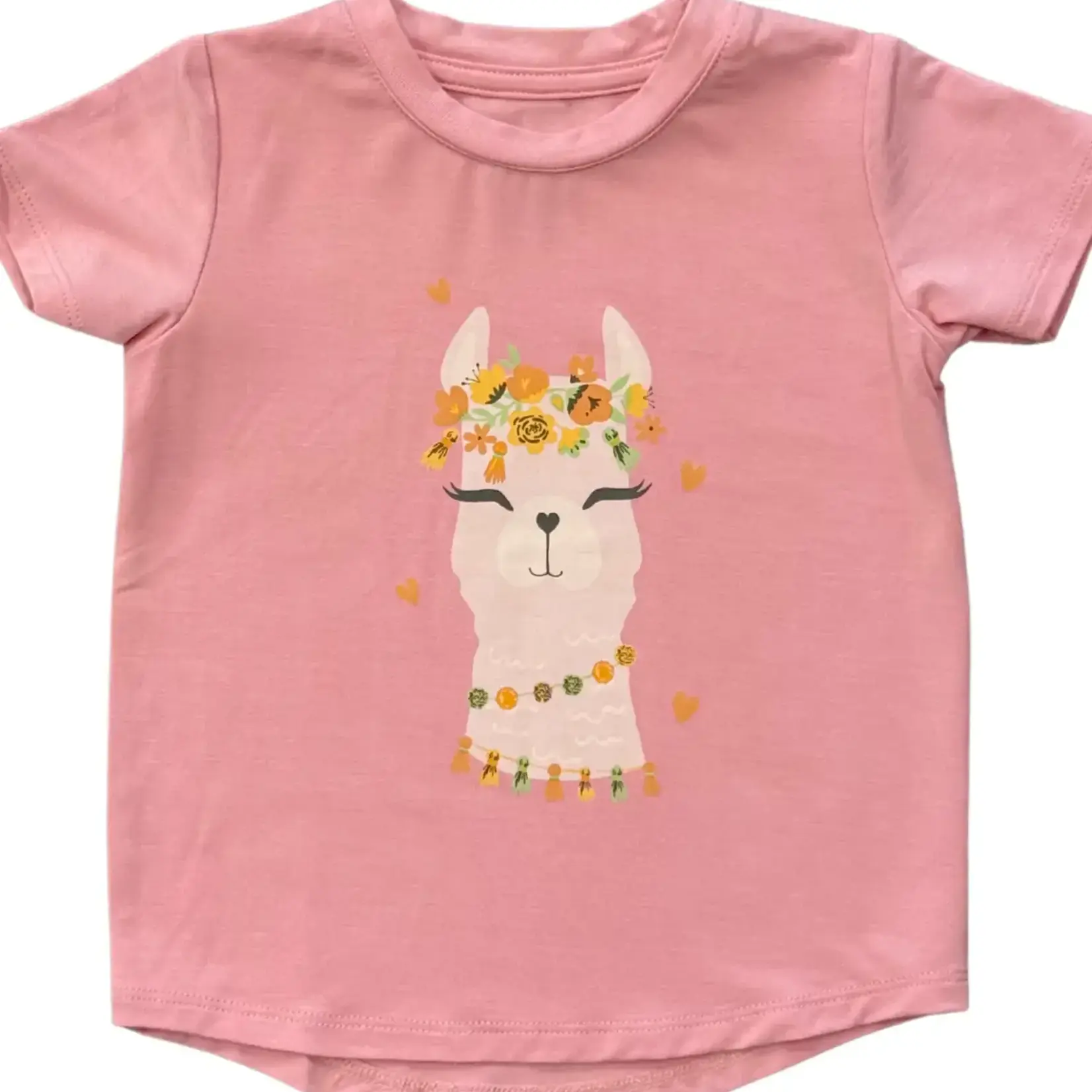 babysprouts clothing company Girls Tee | Llamas
