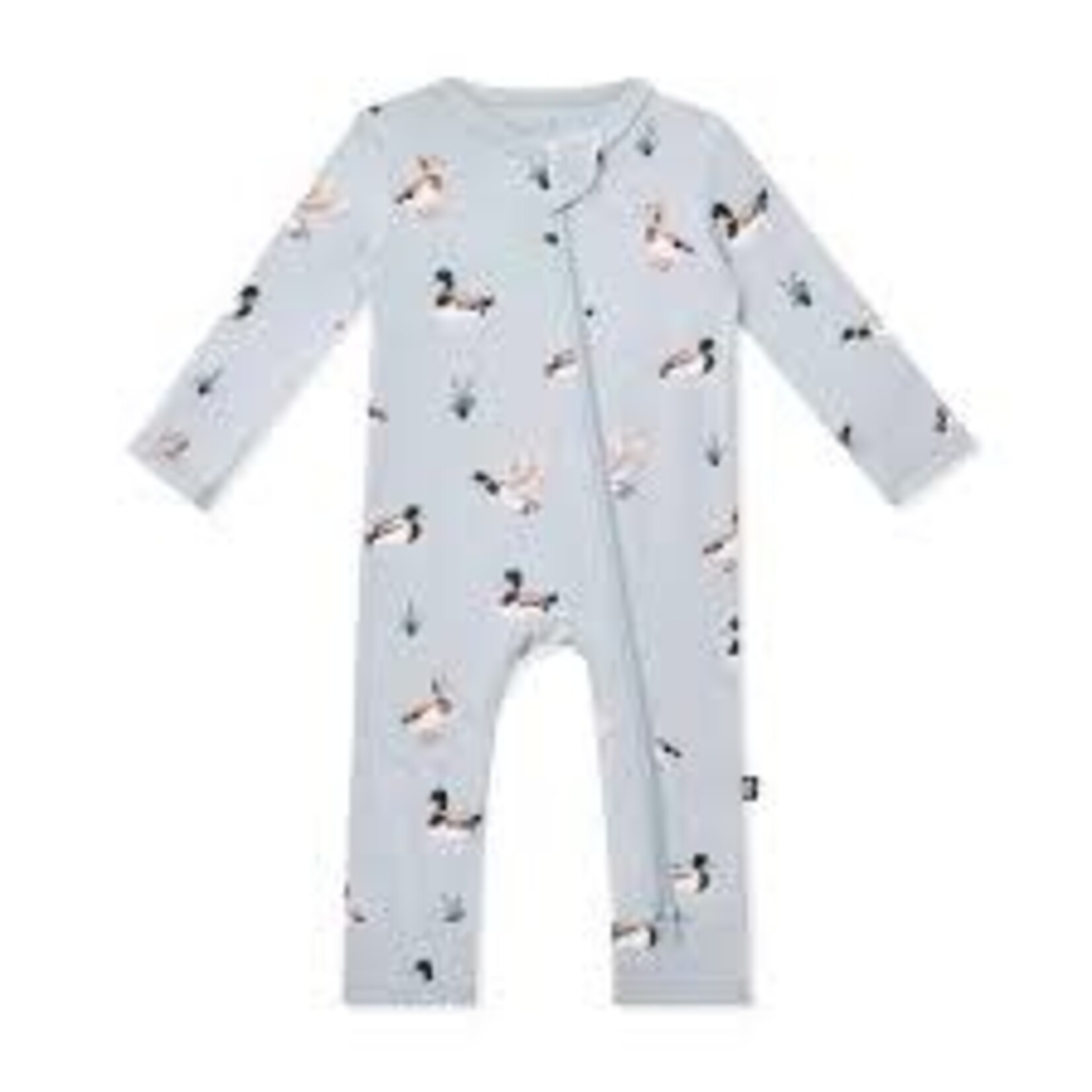 Kyte Baby Zippered Romper in Mallard Duck