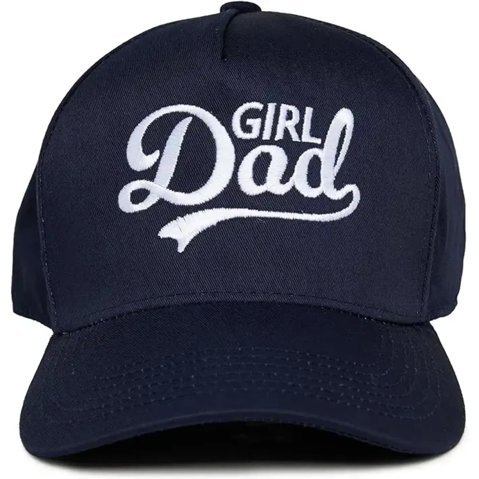 Kicks and Giggles Solid Vintage Snapback Baseball Cap | Girl Dad: Navy