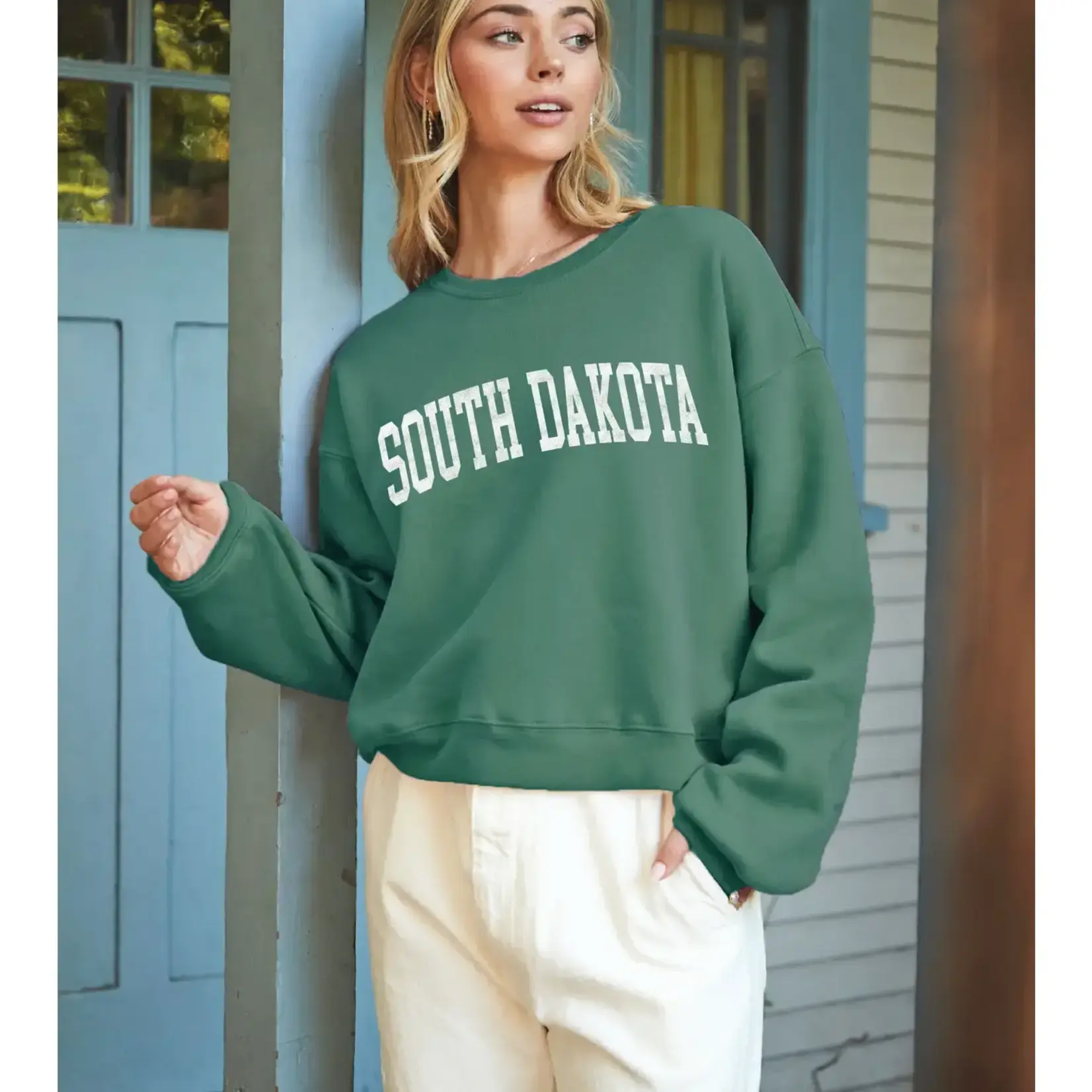 Oat Collective Sweatshirt Mid | South Dakota | Heather Forest