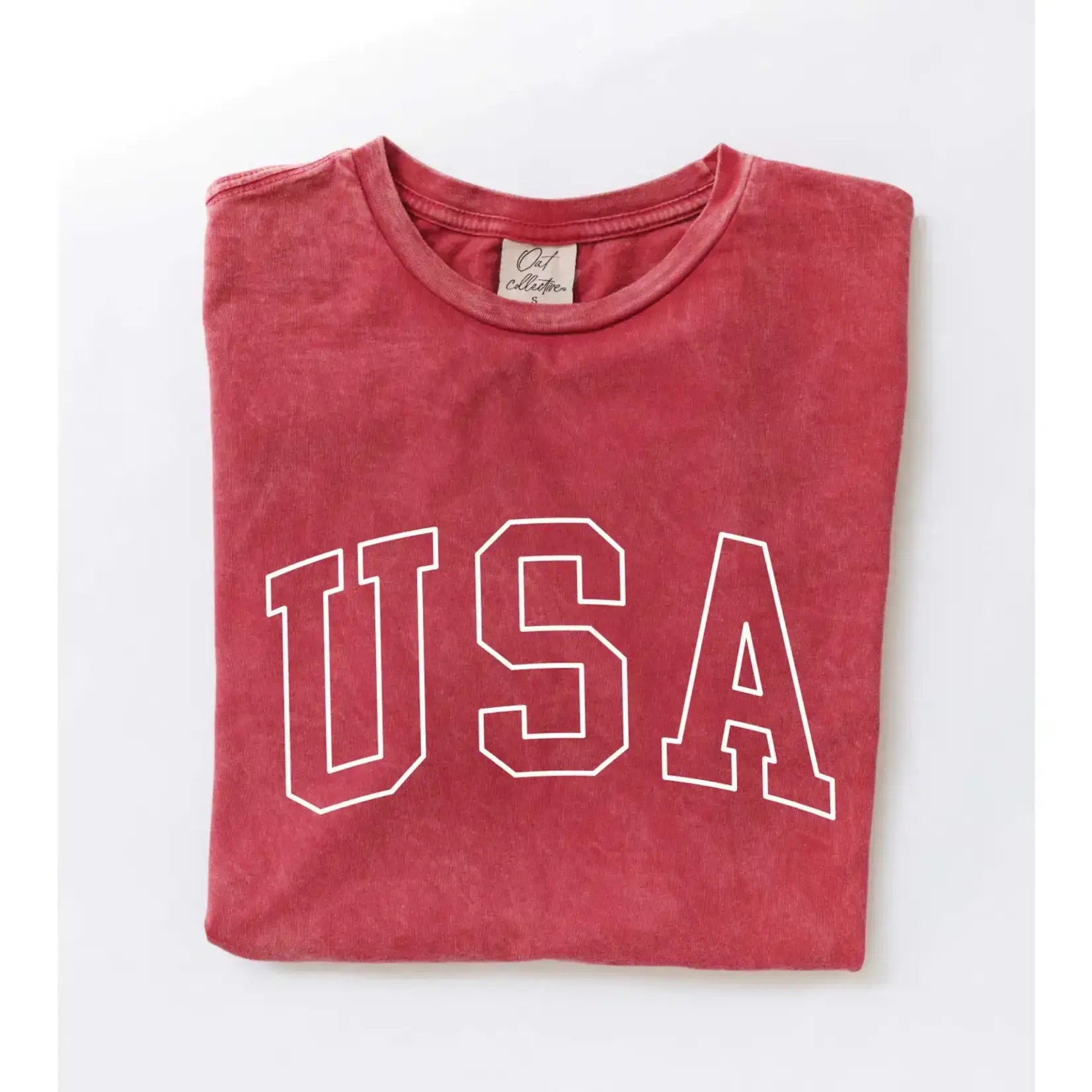 Oat Collective Graphic Top | USA Cardinal