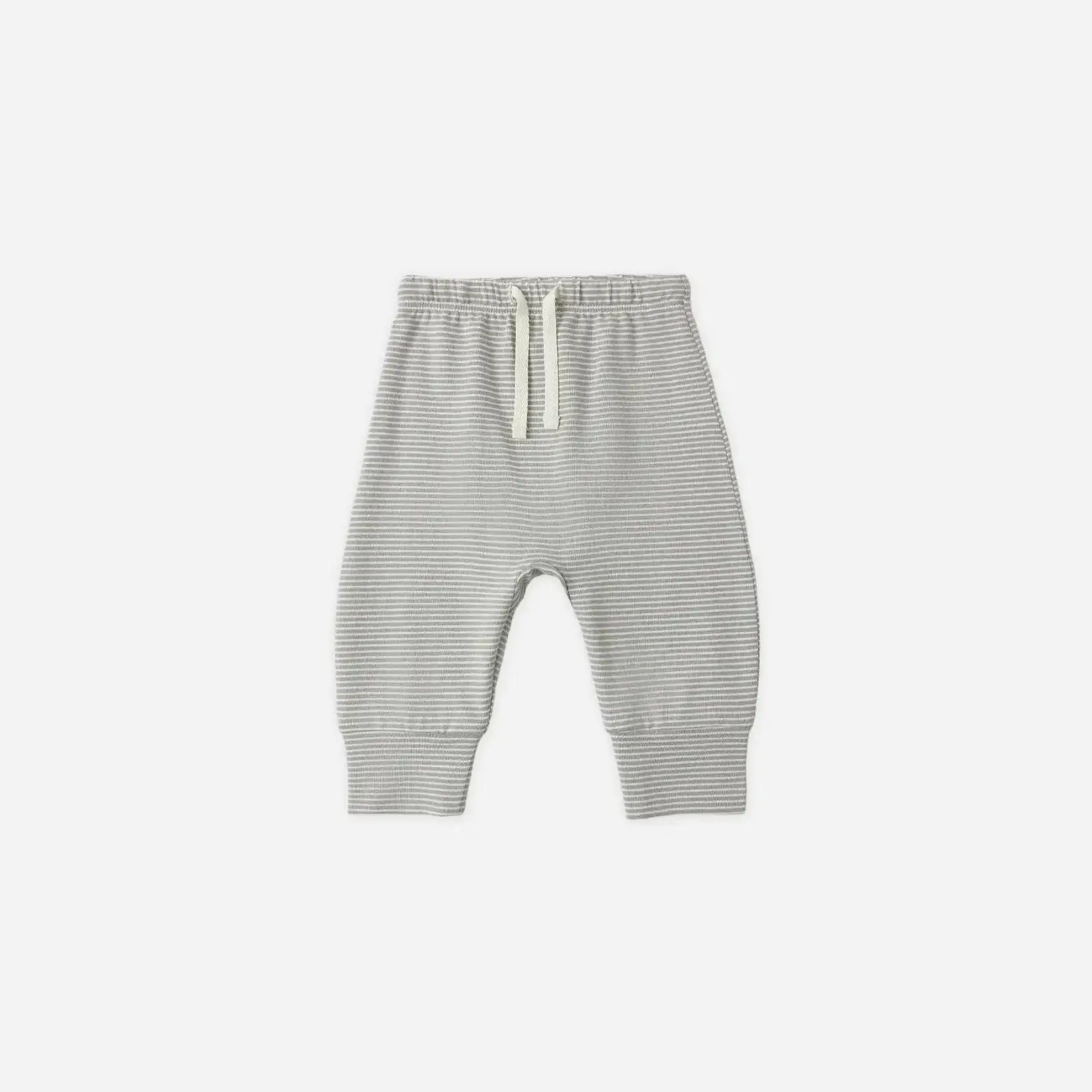Quincy Mae Baby Pant | Sage Micro Stripe