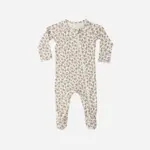 Quincy Mae Bamboo Zip Footie - Wildflower