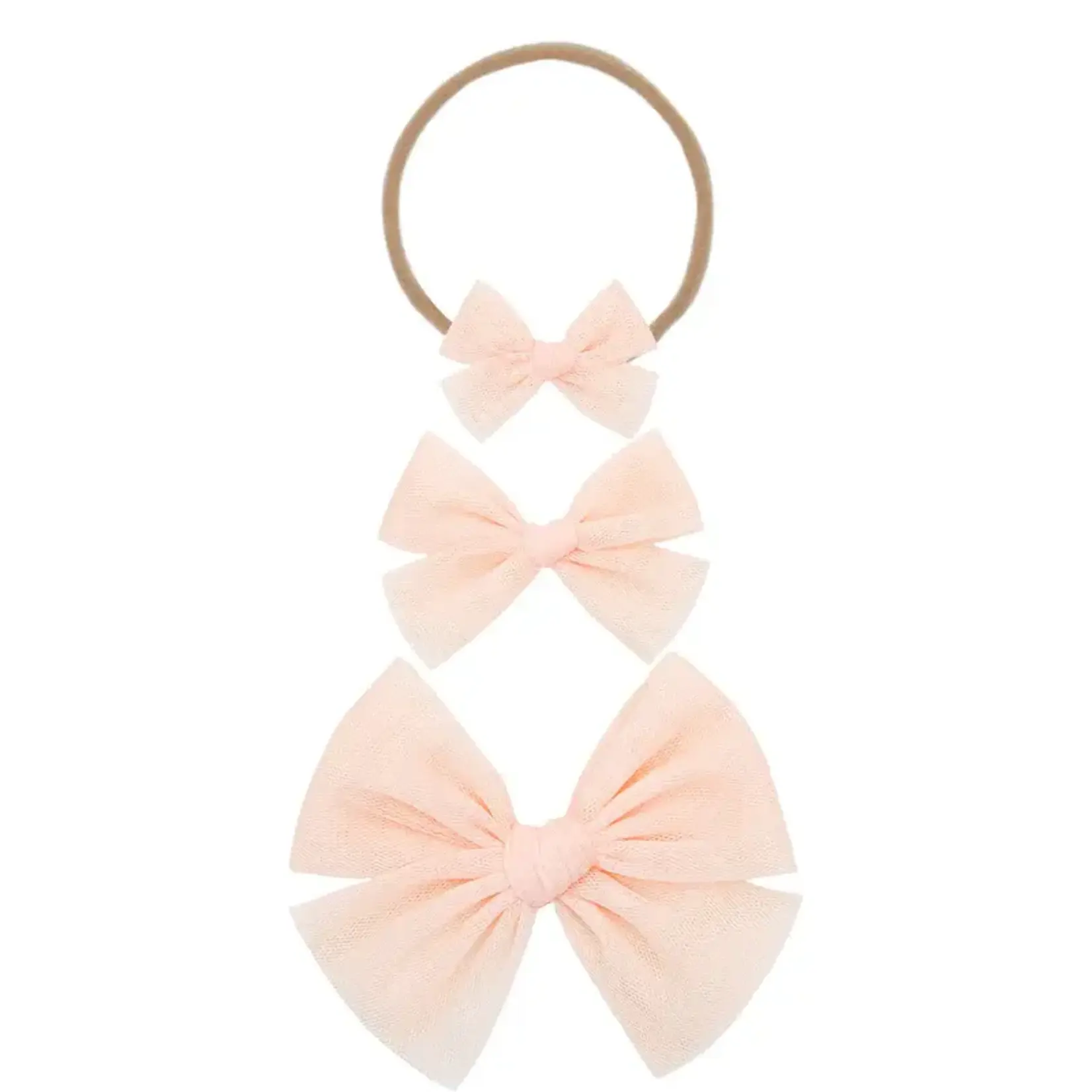 Lou Lou and Company Tulle Bow Headband | Blush MD