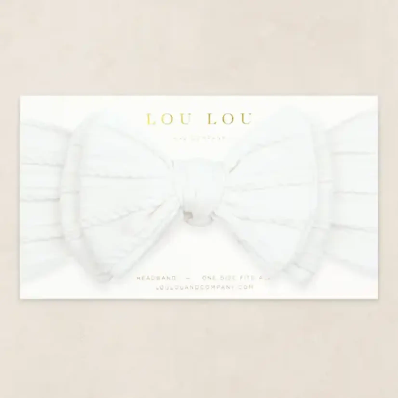 Lou Lou and Company Cable Knit Headband - White