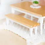 Macy Mae Dollhouse Designs Dollhouse Classic Bench Seat | Natural