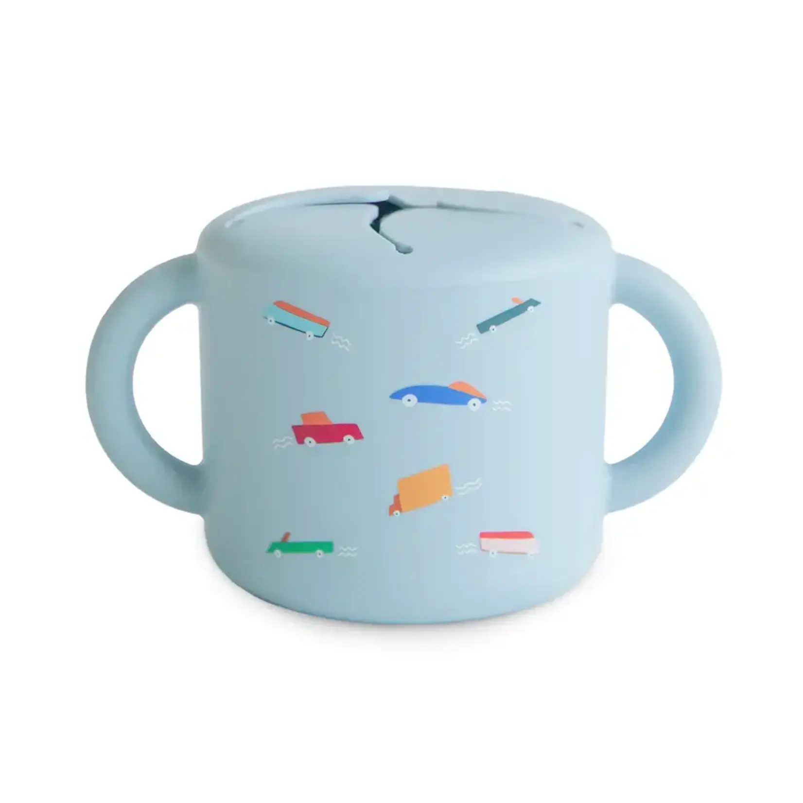 Mushie & Co Snack Cup, Retro Cars