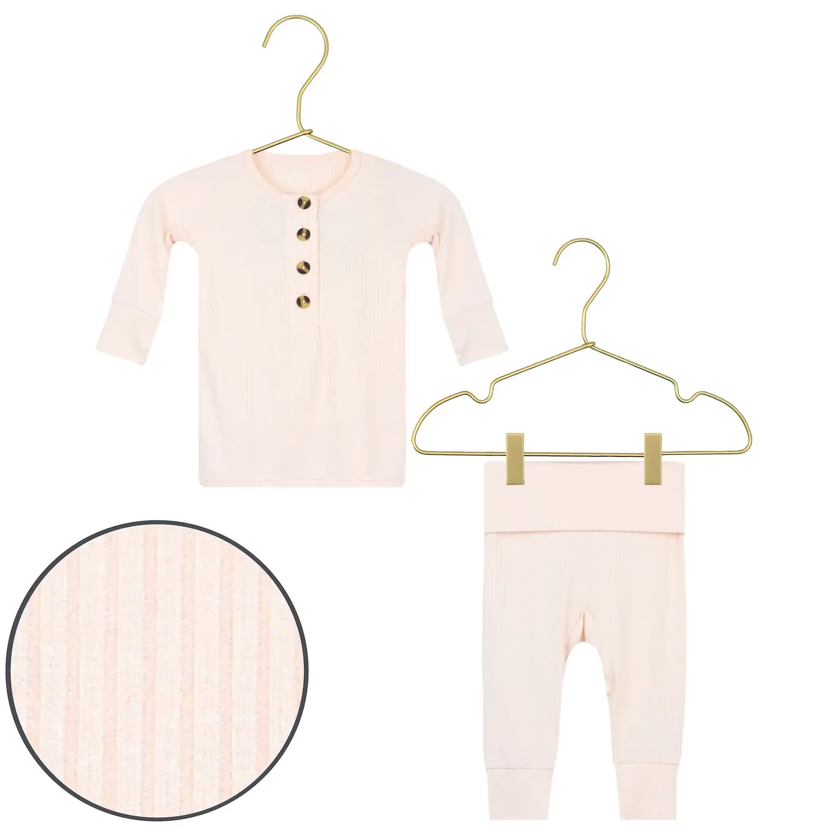 Lou Lou and Company Top + Bottoms Set - Rosie NB-3M