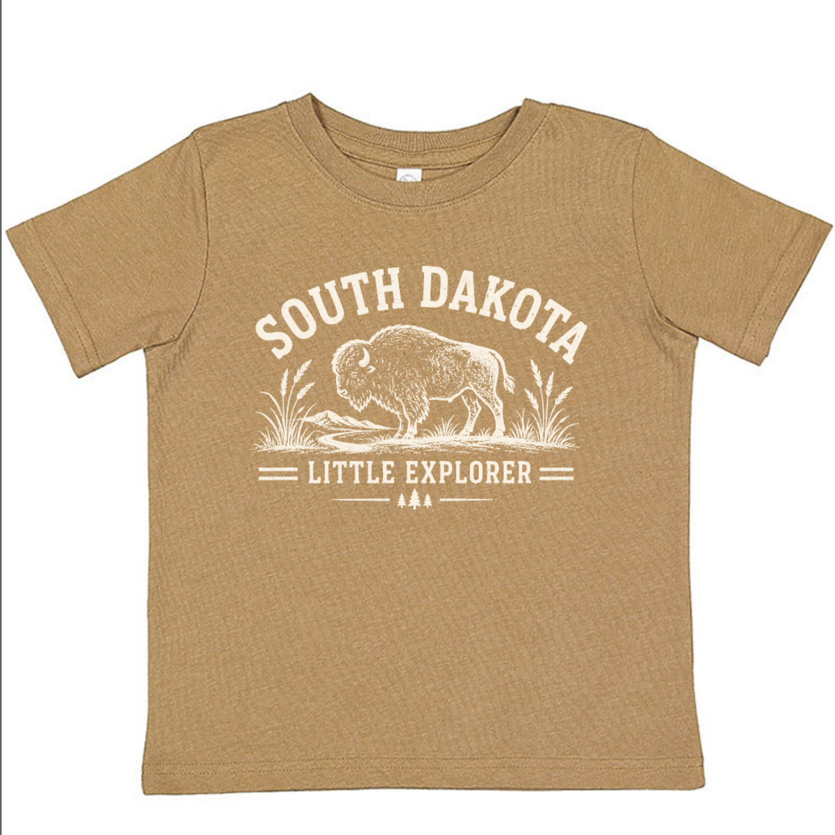 South Dakota Toddler Tee - V Coyote Brown