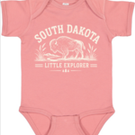 Brands We Love South Dakota Little Explorer Onesie | Mauve