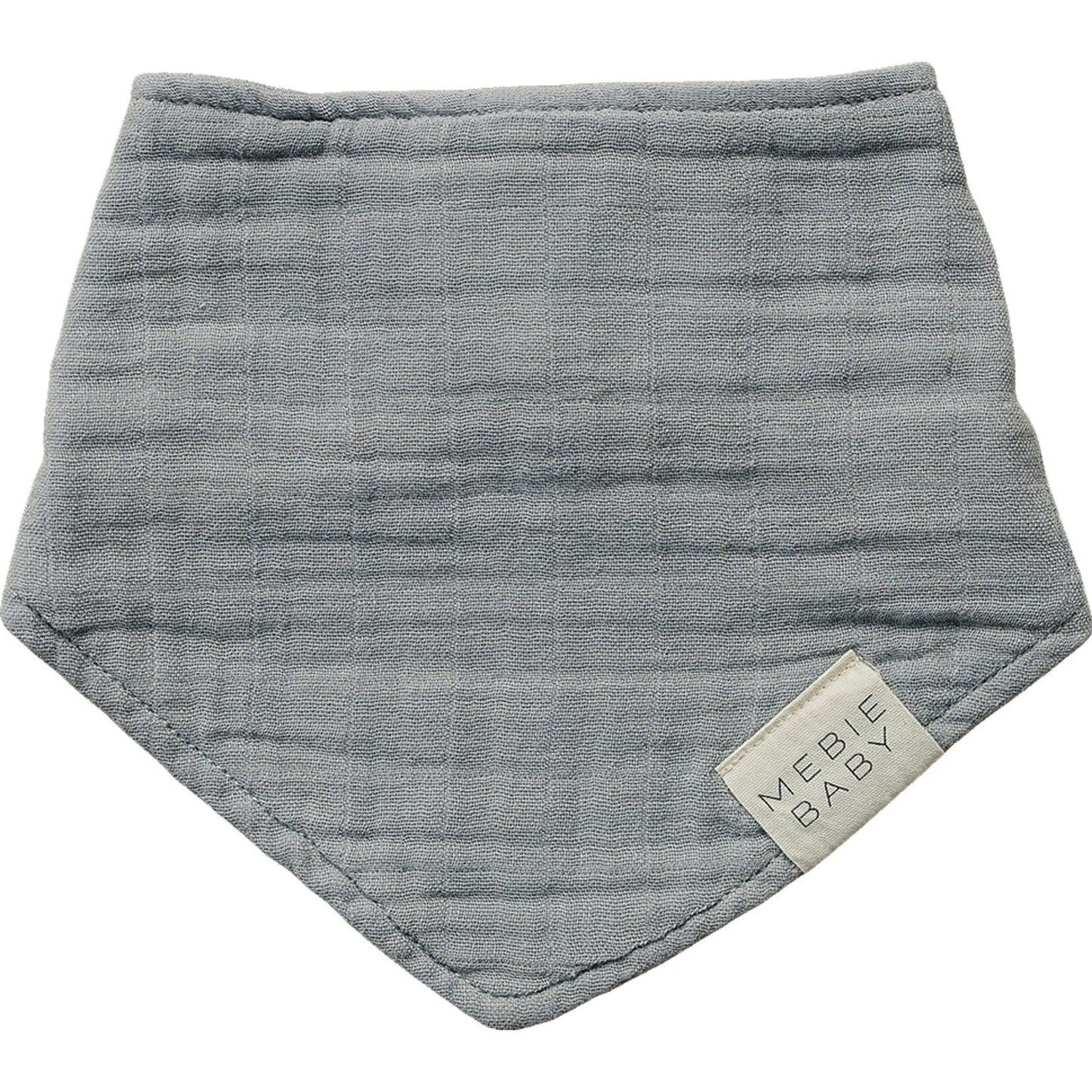 Mebie Baby Bib | Dusty Blue Muslin