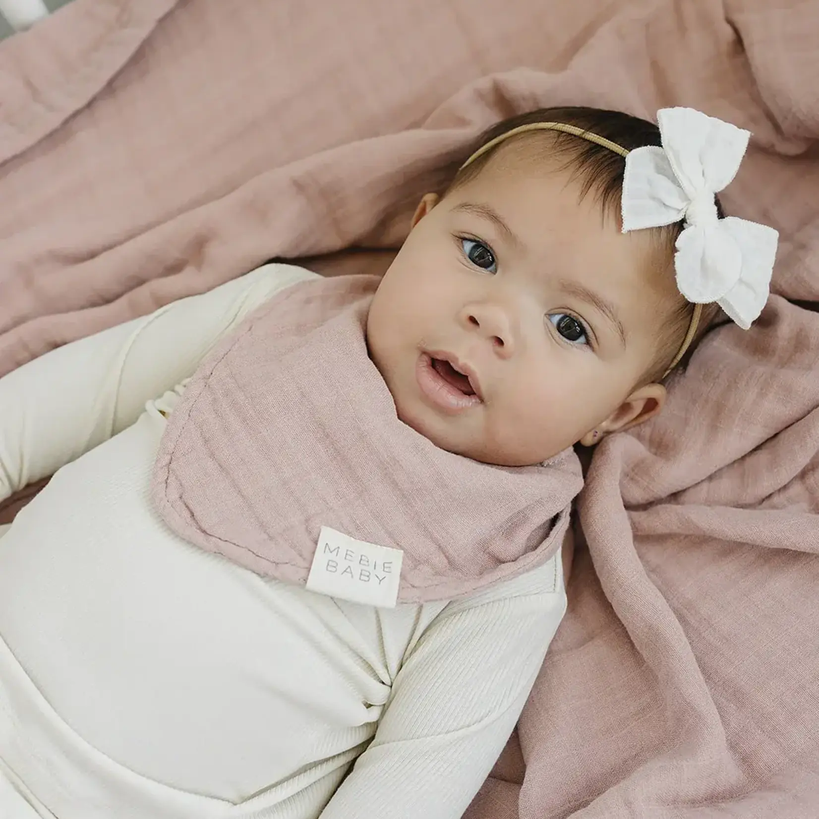 Mebie Baby Bib | Dusty Rose