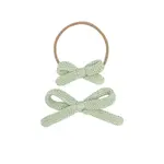 Lou Lou and Company Sweater Bow Headband | Sage Small