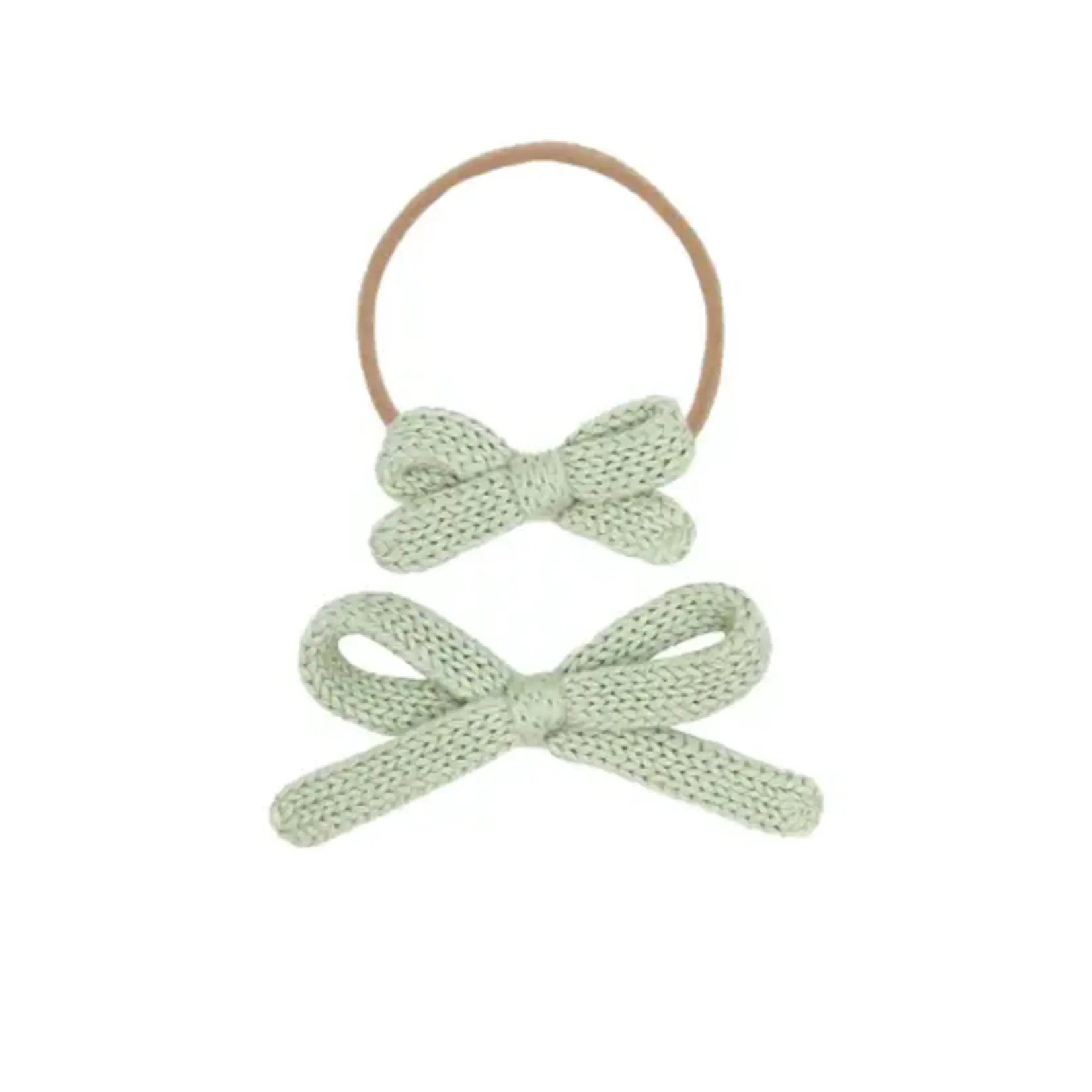 Lou Lou and Company Sweater Bow Headband | Sage Small