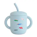 Mushie & Co Silicone Training Cup + Retro Cars