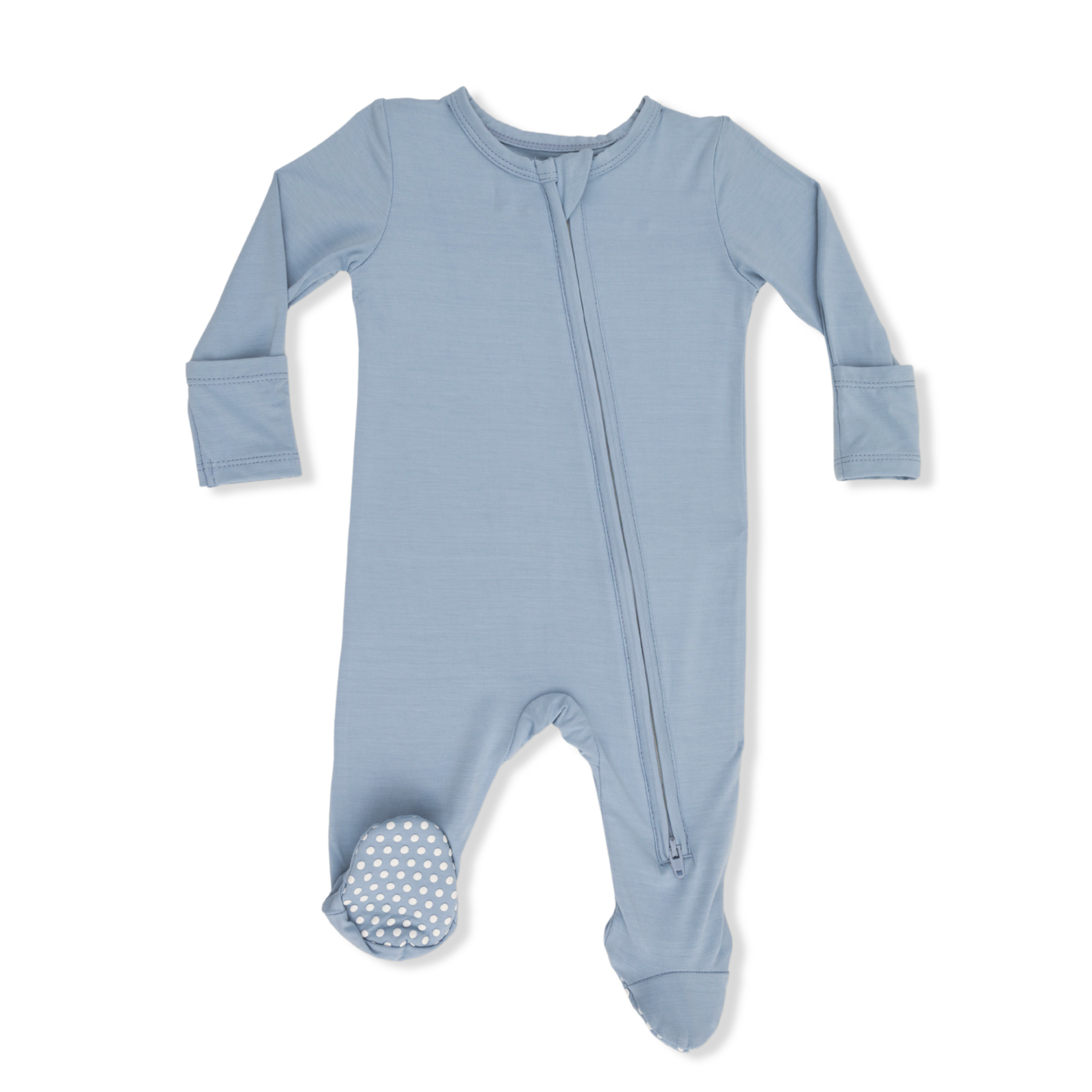 Angel Dear 2 Way Zipper Footie | Niagara Blue Newborn