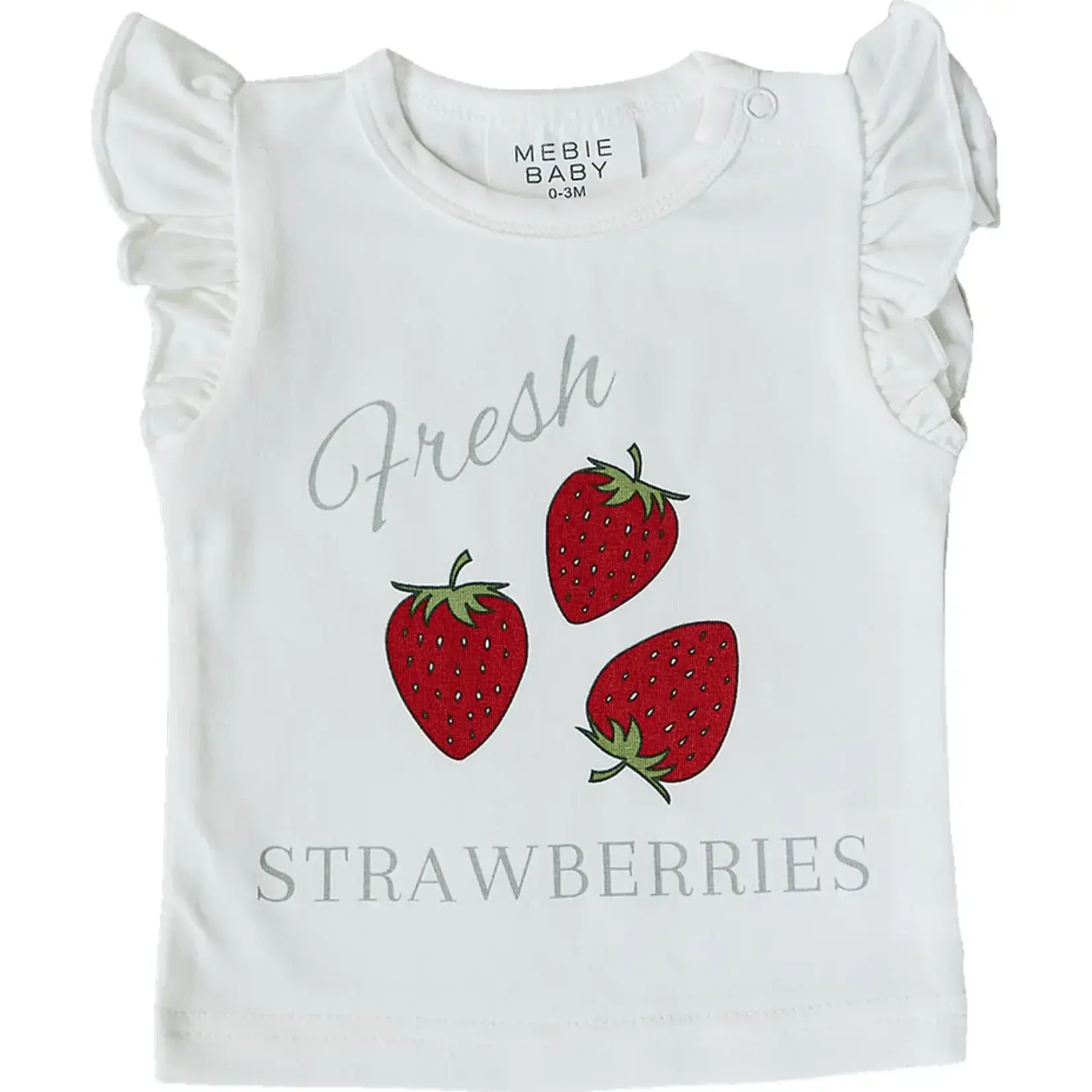 Mebie Baby Baby Ruffle Tee | Strawberry