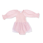 Angel Dear Smocked Tutu Bubble L/S Bamboo | Lotus