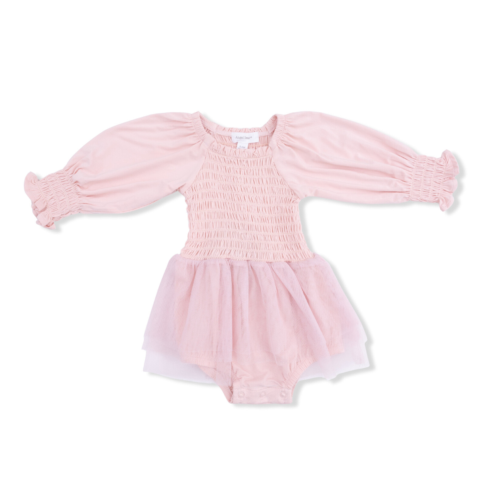 Angel Dear Smocked Tutu Bubble L/S Bamboo | Lotus
