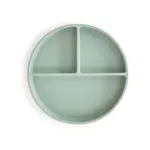 Mushie & Co Silicone Suction Plate, Cambridge Blue