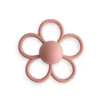 Mushie & Co Daisy Rattle Teether | Dusty Rose