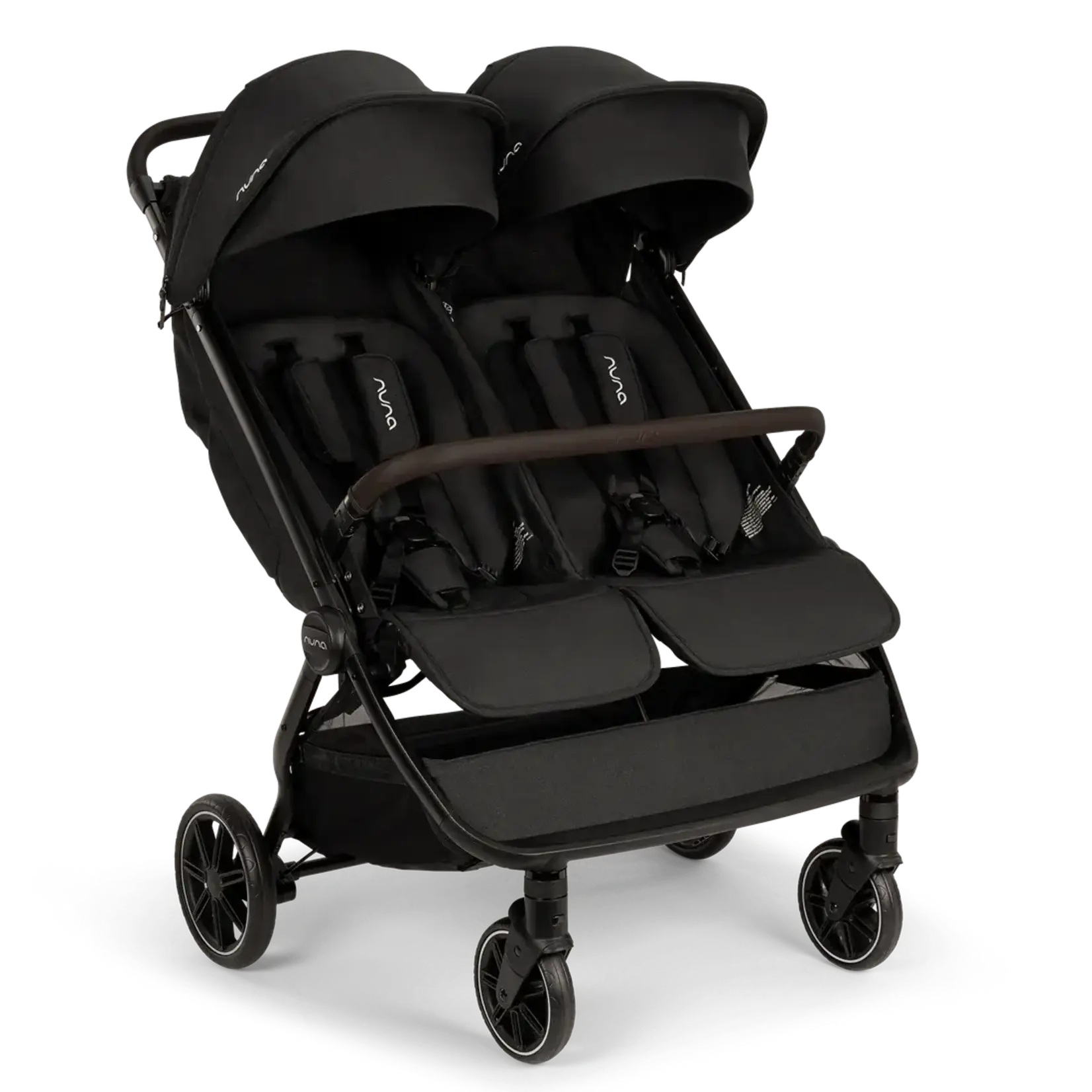 Nuna TRVL DUBL Lightweight Side by Side Double Stroller | Caviar OUT OF STOCK