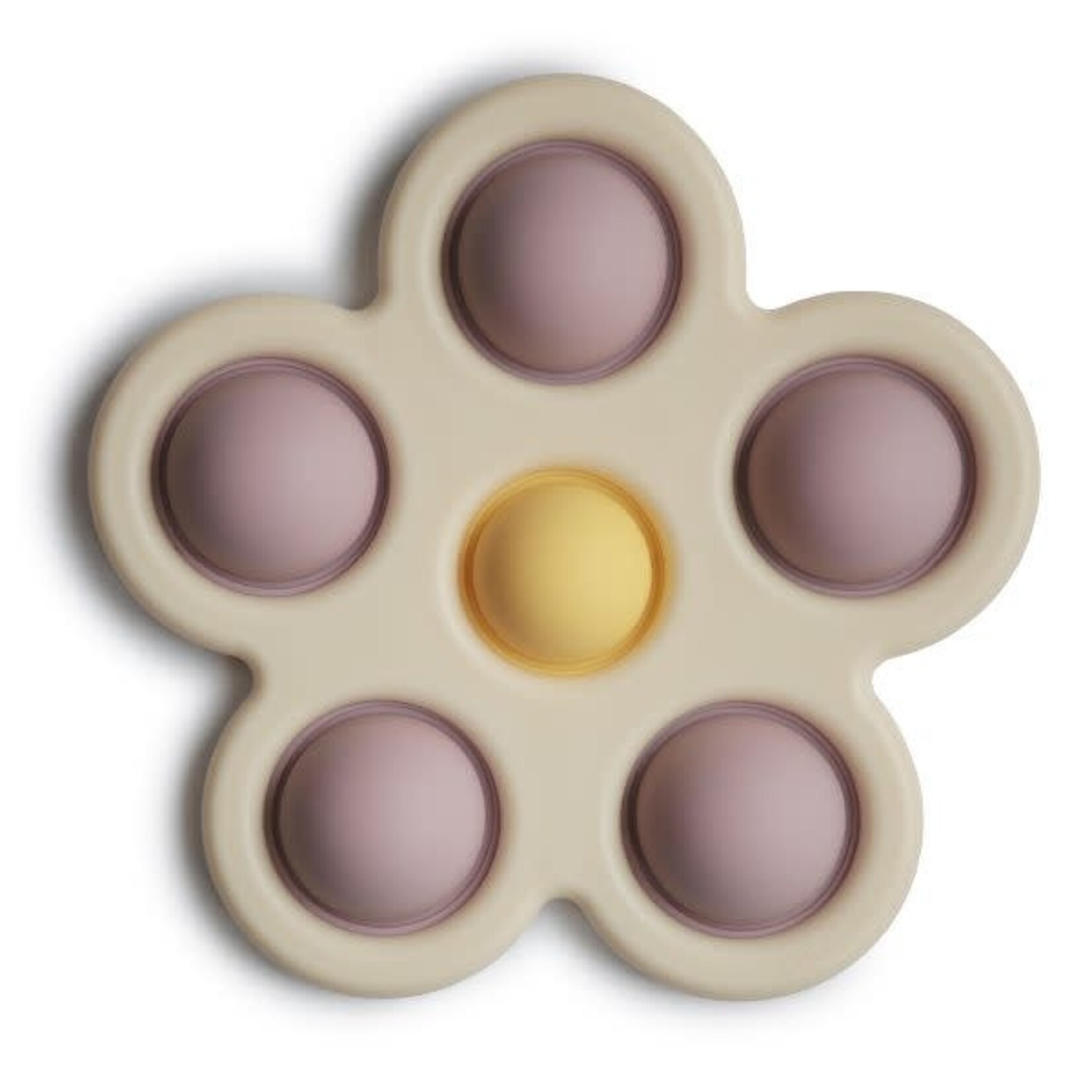 Mushie & Co Flower Press Toy Soft Lilac