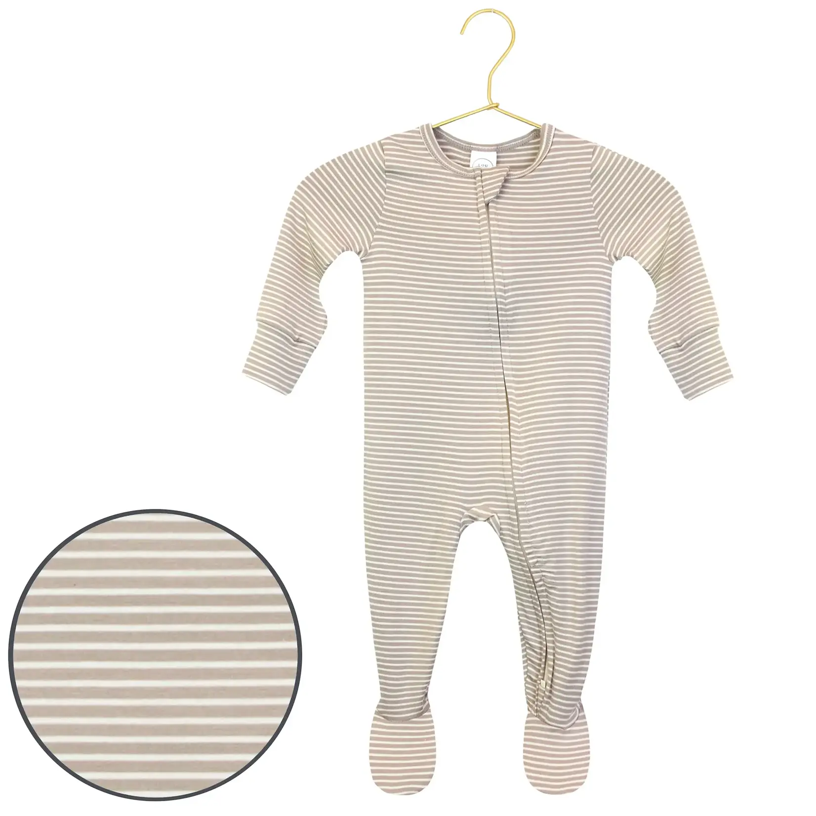 Lou Lou and Company Zipper Footie - Banks Preemie
