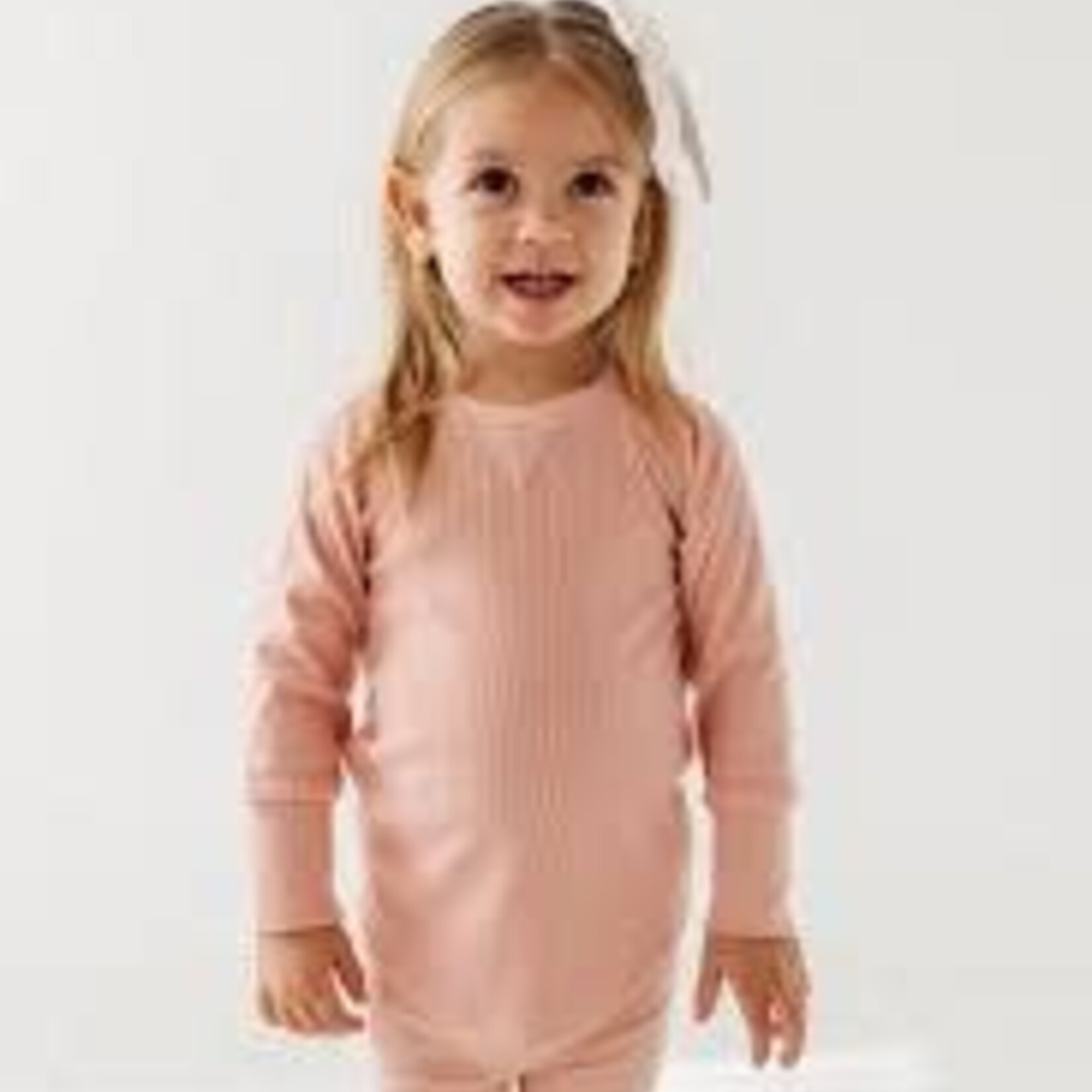 babysprouts clothing company Baby Rib Set  | Misty Rose 3-6M