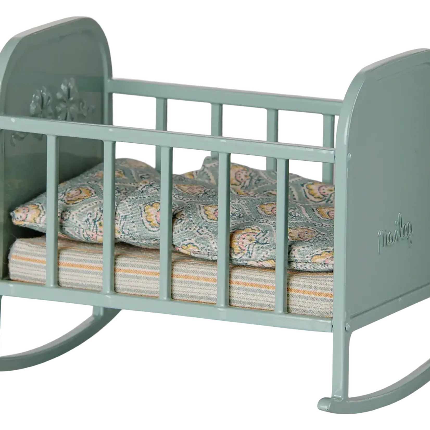 Maileg Cradle, My - Blue Mint