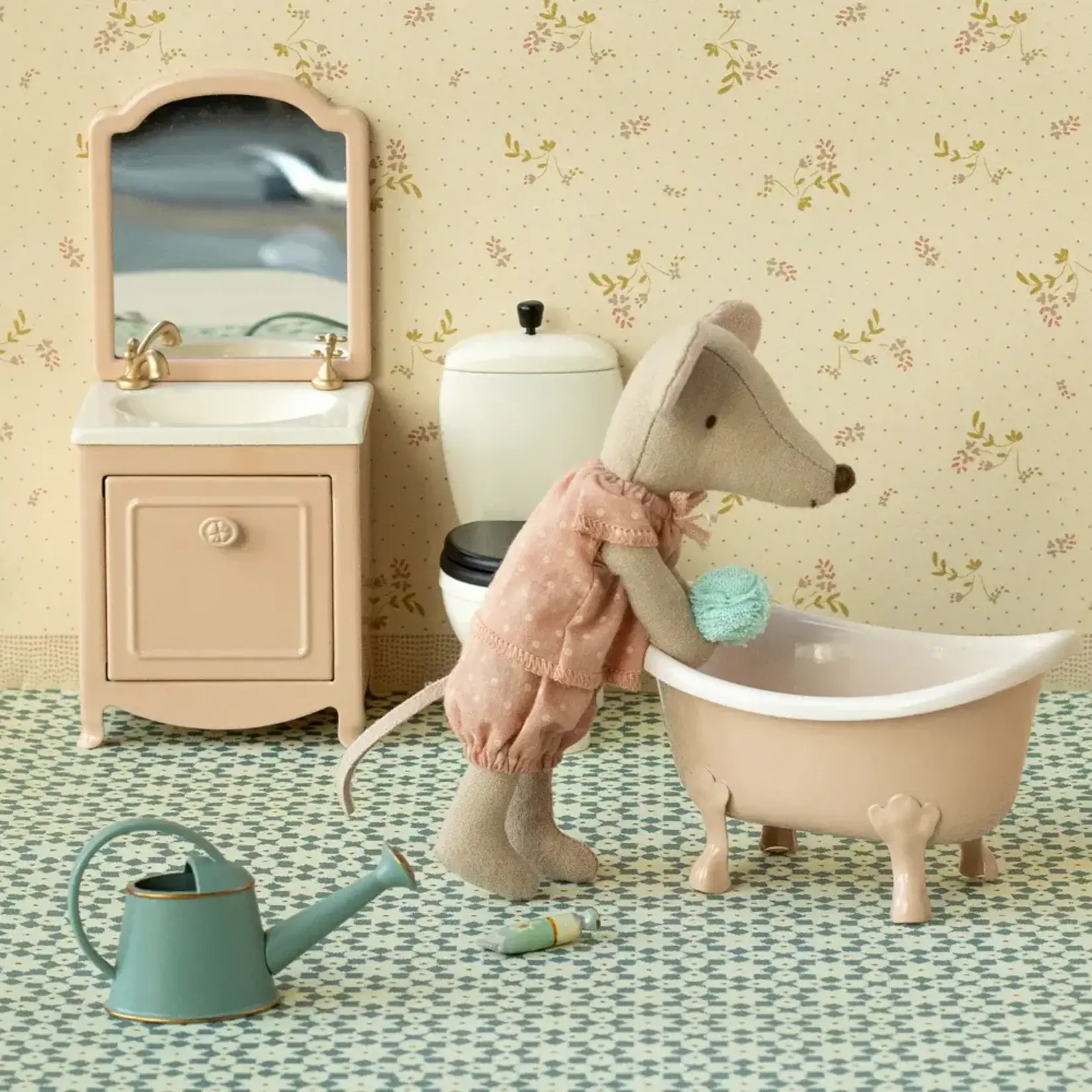 Maileg Bathtub, Mouse - Rose