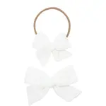 Lou Lou and Company Velvet Bow Headband Small - Ivory