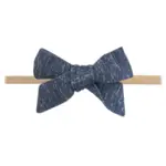 Copper Pearl Classic Nylon Bow - Denim