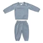 babysprouts clothing company Soft Knit Baby Set | Teal Marble