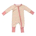 babysprouts clothing company Zip Romper | Framed Flower