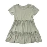 babysprouts clothing company Short Sleeve Double Tiered Dress | Sage