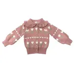 babysprouts clothing company Baby Knit Cardigan | Tulip Heart Intarsia