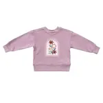 babysprouts clothing company Boxy Sweatshirt | Crochet Flower