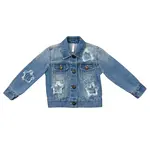 babysprouts clothing company Girls Denim Jacket | Mid Blue Wash